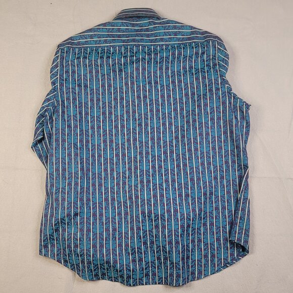 Robert Graham Long Sleeve Contrast Cuff Men's Shirt 2XL - Picture 6 of 8
